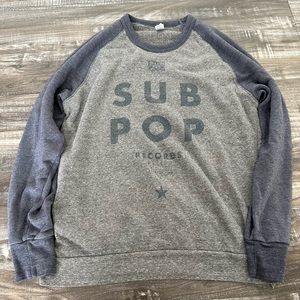 Alternative Sub Pop Records crewneck Jersey, unisex xl, great condition